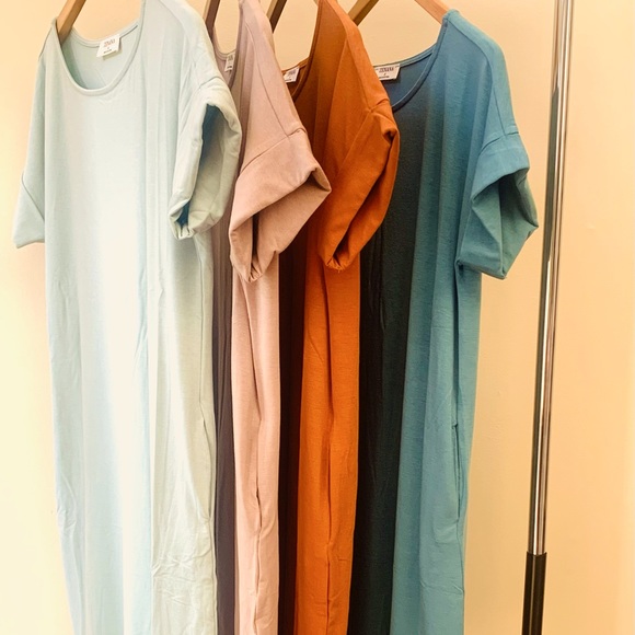 COPY - T Shirt Dress (sage) - Picture 1 of 3